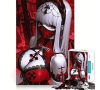Puzzle da 1000 pezzi con ragazza anime della Croce Rossa per adolescenti Puzzle che migliora la memoria, rilassante e compatto, ideale come regalo festivo (50x75cm)