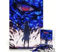 Puzzle da 1000 pezzi con ragazza anime di fronte a un occhio gigante, ideale per adolescenti, stimolante per il pensiero creativo, attività ricreativa, incastro solido, regalo perfetto (38x26cm)