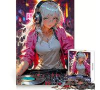 Puzzle da 1000 pezzi con ragazza anime DJ sexy per adulti e adolescenti, giocattolo per il tempo libero, bordo preciso, decorazione da parete 50x75cm