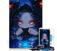 Puzzle da 1000 pezzi con ragazza anime e orecchie da gatto,ideale per adolescenti,gioco di memoria e logica,con incastro perfetto e pezzi che non si staccano,perfetto da portare in viaggio