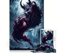 Puzzle da 1000 pezzi con ragazza anime e vampiro, ideale per adolescenti, stimola la mente, favorisce una fuga rilassante e crea un legame speciale Natale gioioso (38x26cm)