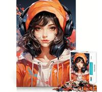 Puzzle da 1000 pezzi con ragazza anime fantasy per adolescenti,attività divertente e stimolante per la mente,taglio di alta precisione,attività creativa rilassante e distensiva (38x26cm)