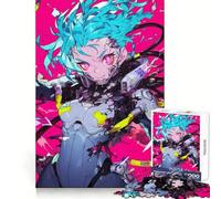 Puzzle da 1000 pezzi con ragazza anime futuristica per adolescenti, ideale per ricordare il potere del tempo libero e del piacere, con incastri solidi e memorabili (50x75cm)