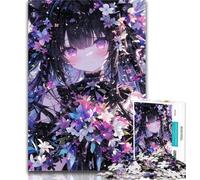 Puzzle da 1000 pezzi con ragazza anime giapponese per adulti, antistress, sfida difficile, migliora l'amore tra coppie, 26x38cm