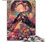 Puzzle da 1000 pezzi con ragazza anime giapponese, per adulti, perfetto come regalo di Natale e Capodanno, regalo per le feste (dimensioni 50x75cm)