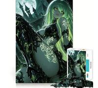 Puzzle da 1000 pezzi con ragazza anime in un'ambientazione dark fantasy,gioco creativo che stimola Componenti robusti e ben definiti,ideale da portare in viaggio Regalo perfetto
