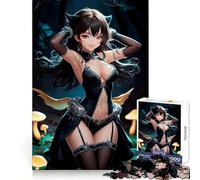 Puzzle da 1000 pezzi con ragazza anime nella foresta, ideale per adolescenti, per un allenamento mentale rilassante, un hobby perfetto e un regalo di Natale (50x75cm)