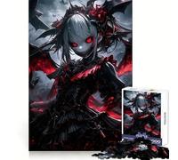 Puzzle da 1000 pezzi con ragazza anime pipistrello vampiro, ideale per adolescenti, per favorire la concentrazione, un piacevole diversivo e un regalo di Natale perfetto (38x26cm)