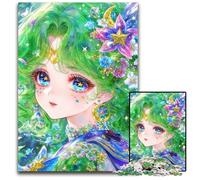 Puzzle da 1000 pezzi con ragazza anime, puzzle in legno, antistress, per trascorrere il tempo in casa, un'opera d'arte per bambini dai 14 anni in su, 50x75cm