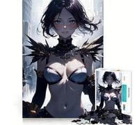 Puzzle da 1000 pezzi con ragazza anime sexy per adolescenti, gioco di logica, antistress, taglio preciso, regalo artistico 38x52cm