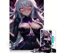 Puzzle da 1000 pezzi con ragazza anime sexy per adolescenti, gioco intelligente per momenti di condivisione, immagine da assemblare, opera d'arte 38x52cm