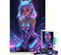 Puzzle da 1000 pezzi con ragazza anime sexy per feste, ideale per adulti Un gioco divertente e rilassante, con tagli precisi e un regalo speciale 38x26cm