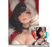 Puzzle da 1000 pezzi con ragazza anime sotto la pioggia, gioco rompicapo, sfida impegnativa, ideale come regalo per tutta la famiglia 50x75cm