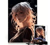Puzzle da 1000 pezzi con ragazza anime Synthwave per adolescenti, gioco di logica stimolante per il relax, bordi chiari, sorpresa di compleanno 38x26cm
