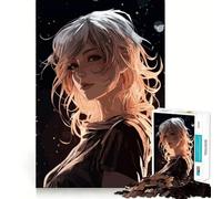 Puzzle da 1000 pezzi con ragazza anime synthwave per adolescenti, stimola la memoria, rilassa il tempo, bordi precisi, 50x75cm