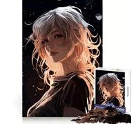 Puzzle da 1000 pezzi con ragazza anime synthwave per adolescenti, stimola la memoria, rilassa il tempo, bordi precisi, 50x75cm