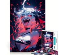 Puzzle da 1000 pezzi con ragazza demone sexy per adolescenti, gioco di logica, passatempo rilassante, taglio preciso, 50x75cm