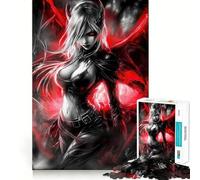 Puzzle da 1000 pezzi con ragazza demone succube per adolescenti, gioco che stimola la logica e rilassa, con bordi di alta qualità e grafica da collezione 38x26cm