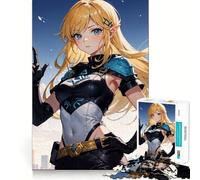 Puzzle da 1000 pezzi con ragazza elfa anime per adolescenti,gioco di concentrazione mentale,bordi lisci e tagliati con precisione,ideale come regalo di Natale (38x26cm)