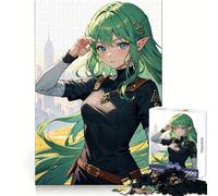 Puzzle da 1000 pezzi con ragazza elfa anime per adulti Puzzle che stimola la mente, offre un divertimento tranquillo, presenta bordi lisci ed è un regalo perfetto (50x75cm)