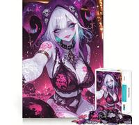 Puzzle da 1000 pezzi con ragazza giullare sexy per adulti e adolescenti, gioco di logica per il tempo libero, bordi precisi, decorazione da parete 50x75cm
