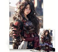 Puzzle da 1000 pezzi con ragazza guerriera samurai per adolescenti, gioco di puzzle che stimola la creatività e il relax, con dettagli nitidi, ideale come regalo per le festività (38x52cm)