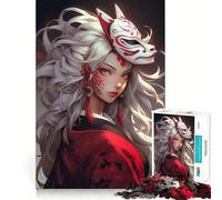 Puzzle da 1000 pezzi con ragazza guerriera samurai per adolescenti, ideale per stimolare la memoria, rilassarsi e divertirsi Taglio di alta qualità Regalo elegante (38x52cm)