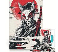 Puzzle da 1000 pezzi con ragazza samurai in stile giapponese, ideale per adolescenti, un gioco che stimola la mente e favorisce il relax, (38x52cm)