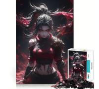 Puzzle da 1000 pezzi con ragazza sexy e dark, ideale per adolescenti, un gioco che stimola la mente Design accogliente e rilassante, perfetto per l'assemblaggio e come regalo 38x52cm