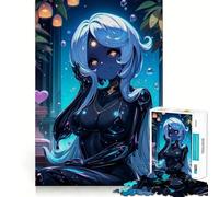 Puzzle da 1000 pezzi con ragazza sexy in slime nero per adolescenti, gioco di logica, leggero e rilassante, taglio preciso, regalo classico 50x75cm
