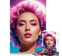 Puzzle da 1000 pezzi con ragazza Vaporwave old school per adulti, gioco di logica, divertente da giocare insieme, bordo premium, regalo elegante (38x26cm)