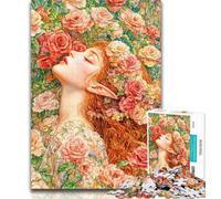 Puzzle da 1000 pezzi con ragazze anime per adolescenti, sfida difficile antistress, migliora l'amore tra coppie, 50x75cm