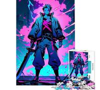 Puzzle da 1000 pezzi con ragazzo anime che impugna una grande spada Gioco educativo di analisi e logica adatto a persone dai 14 anni in su 50x75cm