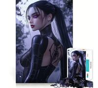 Puzzle da 1000 pezzi con ragnatela e tatuaggio femminile per adolescenti, gioco per allenare la mente, rilassante e divertente, con design da assemblare, regalo perfetto 38x26cm
