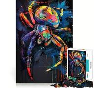 Puzzle da 1000 pezzi con ragno e quadro di Popart, ideale per ragazzi, stimolante per la mente e il tempo libero, con bordi precisi e un regalo pensato con cura 38x52cm
