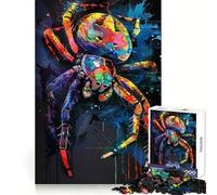Puzzle da 1000 pezzi con ragno e quadro di Popart, ideale per ragazzi, stimolante per la mente e il tempo libero, con bordi precisi e un regalo pensato con cura 38x52cm