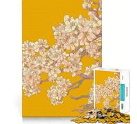 Puzzle da 1000 pezzi con rami di ciliegio in fiore,taglio preciso,gioco di logica e pensiero creativo,attività rilassante per il compleanno (38x26cm)