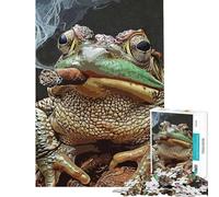 Puzzle da 1000 pezzi con rana e sigaretta ideale per adolescenti perfetto per una gara di velocità a mano libera ideale per e Natale Sfida per l'intelligenza e il cervello giocattolo che crea