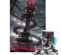 Puzzle da 1000 pezzi con re e pezzi degli scacchi Un gioco avvincente per coltivare la pazienza Divertimento assicurato Perfetto come regalo di compleanno (dimensioni 38x52cm)