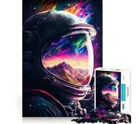 Puzzle da 1000 pezzi con riflessi di astronauti,gioco di assemblaggio pulito,stimolante per la mente,rilassante,regalo di compleanno divertente (38x26cm)