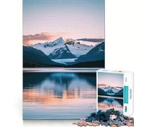 Puzzle da 1000 pezzi con riflesso di montagna per adulti, gioco di concentrazione e divertimento tranquillo con bordi netti, ideale come regalo di Babbo Natale (50x75cm)