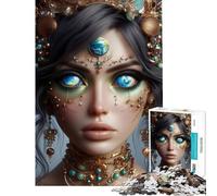 Puzzle da 1000 pezzi con ritratto della Dea della Terra Gioco avvincente per coltivare la pazienza educativo e antistress ideale come regalo di compleanno (dimensioni 50x75cm)