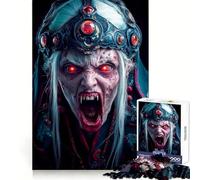 Puzzle da 1000 pezzi con ritratto della regina dei vampiri per adolescenti, ideale per migliorare la memoria, per una piacevole distrazione, con taglio laser e un regalo premuroso (38x52cm)