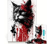 Puzzle da 1000 pezzi con ritratto di American Bobtail per adulti,gioco di abilità e pensiero strategico,fustellatura di alta precisione,sfida divertente per il tempo libero (50x75cm)