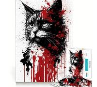 Puzzle da 1000 pezzi con ritratto di American Bobtail per adulti,gioco per stimolare la memoria,taglio di qualità professionale,attività di gruppo emozionante (38x26cm)