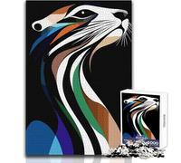 Puzzle da 1000 pezzi con ritratto di animali astratti, giocattolo, gioco intellettuale, educativo, regali di Babbo Natale segreto, dimensioni 38x52cm