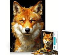 Puzzle da 1000 pezzi con ritratto di cane Shiba Inu rosso, ideale per ragazzi, un gioco di logica e divertimento, con taglio liscio e un regalo perfetto (50x75cm)