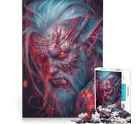 Puzzle da 1000 pezzi con ritratto di creatura demoniaca, gioco educativo, decorazione perfetta, compleanno e Natale 38x26cm