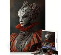 Puzzle da 1000 pezzi con ritratto di donna steampunk per adolescenti, ideale per migliorare la memoria e il tempo libero Pezzo unico con motivo natalizio 38x52cm
