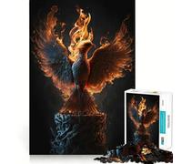 Puzzle da 1000 pezzi con ritratto di fenice, ideale per ragazzi, per migliorare la memoria, facile da completare e per il tempo libero, con taglio preciso, perfetto per decorare le pareti (50x75cm)